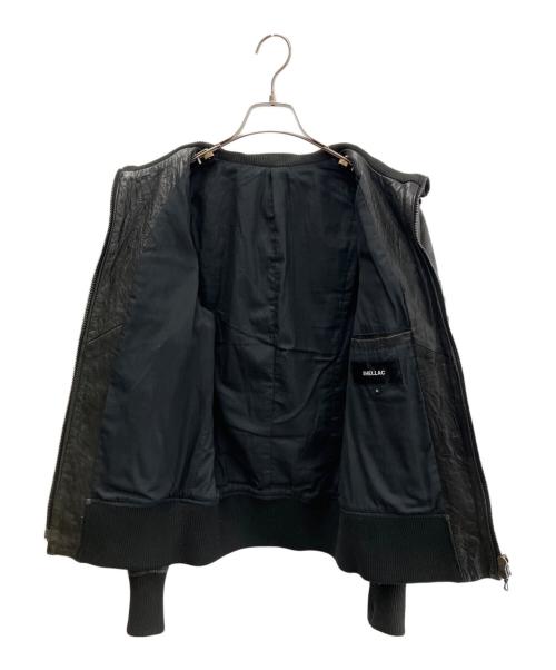 SHELLAC（シェラック）SHELLAC (シェラック) ラムレザージャケット ブラック サイズ:46の古着・服飾アイテム