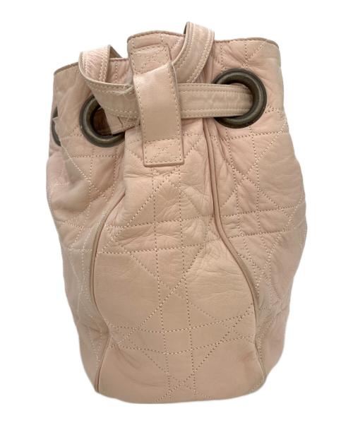 Christian Dior（クリスチャン ディオール）Christian Dior (クリスチャン ディオール) 巾着ワンショルダーバッグ ピンクの古着・服飾アイテム