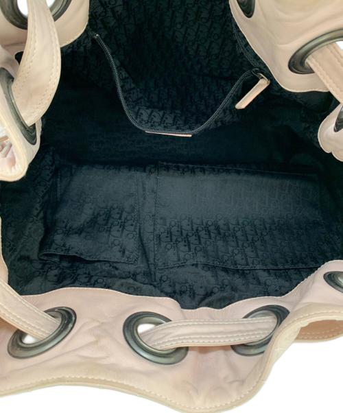 Christian Dior（クリスチャン ディオール）Christian Dior (クリスチャン ディオール) 巾着ワンショルダーバッグ ピンクの古着・服飾アイテム