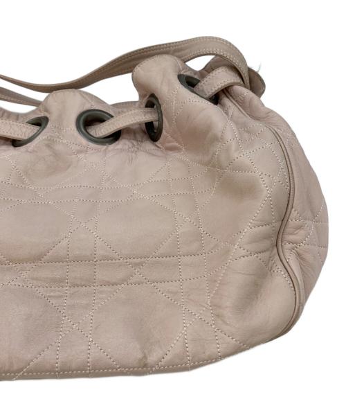 Christian Dior（クリスチャン ディオール）Christian Dior (クリスチャン ディオール) 巾着ワンショルダーバッグ ピンクの古着・服飾アイテム