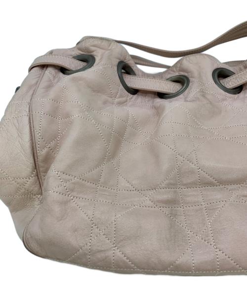 Christian Dior（クリスチャン ディオール）Christian Dior (クリスチャン ディオール) 巾着ワンショルダーバッグ ピンクの古着・服飾アイテム