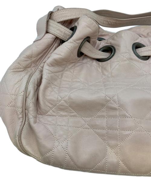 Christian Dior（クリスチャン ディオール）Christian Dior (クリスチャン ディオール) 巾着ワンショルダーバッグ ピンクの古着・服飾アイテム