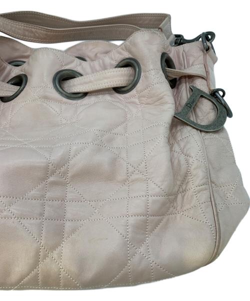 Christian Dior（クリスチャン ディオール）Christian Dior (クリスチャン ディオール) 巾着ワンショルダーバッグ ピンクの古着・服飾アイテム