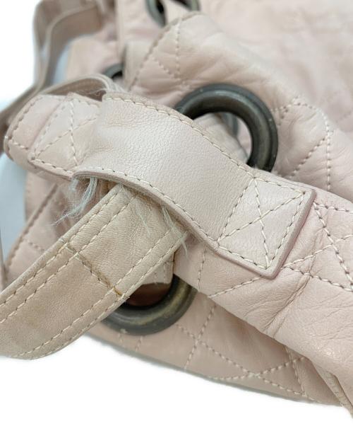 Christian Dior（クリスチャン ディオール）Christian Dior (クリスチャン ディオール) 巾着ワンショルダーバッグ ピンクの古着・服飾アイテム