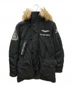 AVIREXアヴィレックス）の古着「N-3Bフライトジャケット」｜ブラック