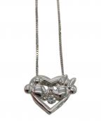 CROSSFORクロスフォー）の古着「ディズニーコレクション ハートキッスミッキー＆ミニーペンダント」｜シルバー