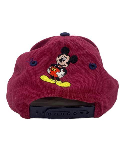 Disney STORE（ディズニーストア）Disney STORE (ディズニーストア) キャップ ボルドー×ネイビーの古着・服飾アイテム