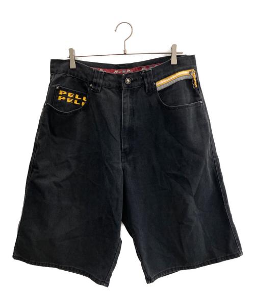 pellepelle（ペレペレ）pellepelle (ペレペレ) ハーフパンツ ブラック サイズ:91cm (W36)の古着・服飾アイテム
