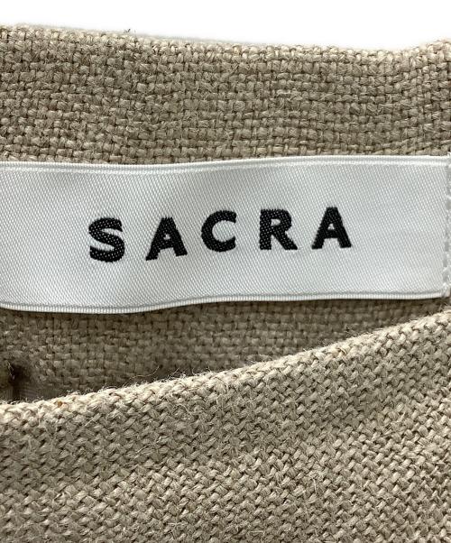 SACRA（サクラ）SACRA (サクラ) SACRA(サクラ)リネンバイアスロングスカート ベージュ サイズ:36の古着・服飾アイテム