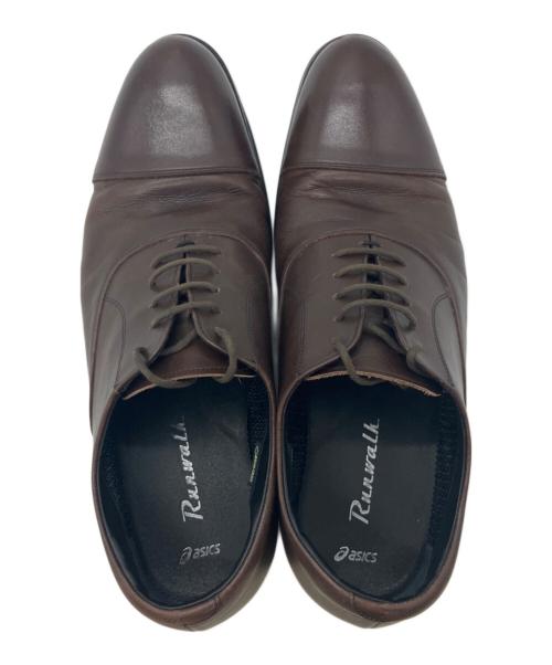 asics（アシックス）asics (アシックス) レザーシューズ ブラウン サイズ:28cmの古着・服飾アイテム