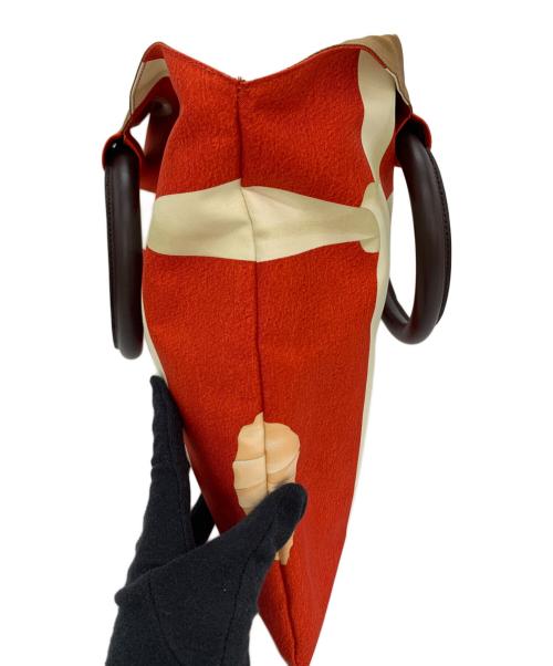 BVLGARI（ブルガリ）BVLGARI (ブルガリ) ガンドバッグ レッドの古着・服飾アイテム