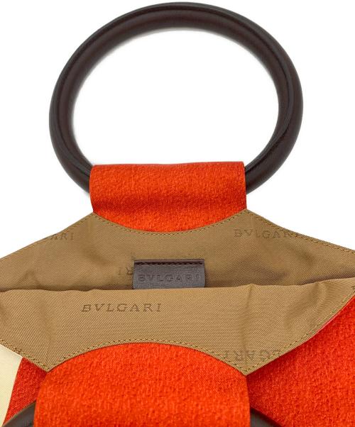 BVLGARI（ブルガリ）BVLGARI (ブルガリ) ガンドバッグ レッドの古着・服飾アイテム