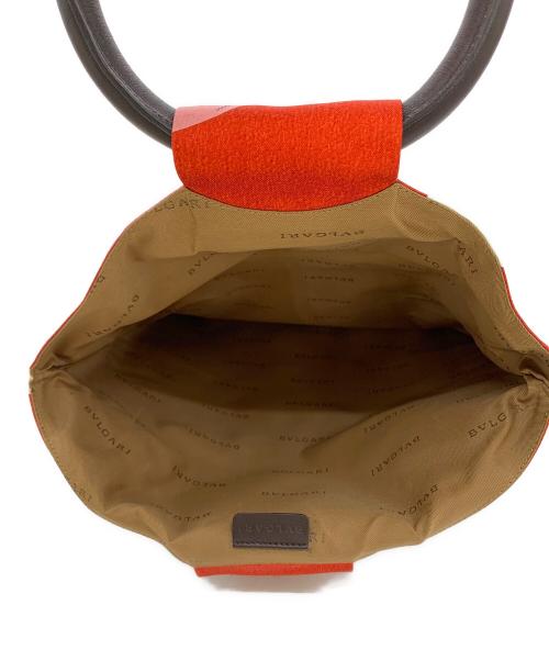 BVLGARI（ブルガリ）BVLGARI (ブルガリ) ガンドバッグ レッドの古着・服飾アイテム