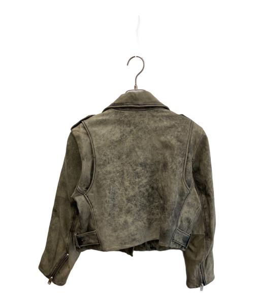 DIESEL（ディーゼル）DIESEL (ディーゼル) ライダースジャケット グレー サイズ:XSの古着・服飾アイテム