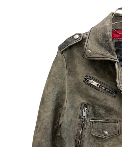 DIESEL（ディーゼル）DIESEL (ディーゼル) ライダースジャケット グレー サイズ:XSの古着・服飾アイテム