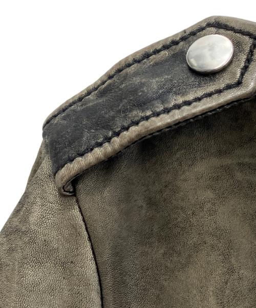 DIESEL（ディーゼル）DIESEL (ディーゼル) ライダースジャケット グレー サイズ:XSの古着・服飾アイテム