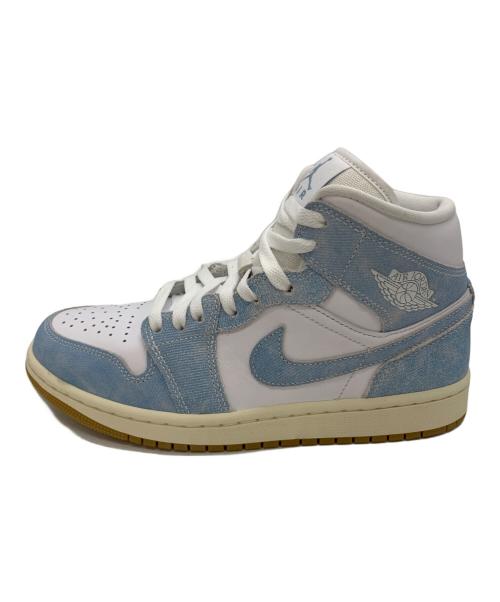NIKE（ナイキ）NIKE (ナイキ) AIR JORDAN 1 MID SE ホワイト×スカイブルー サイズ:25の古着・服飾アイテム