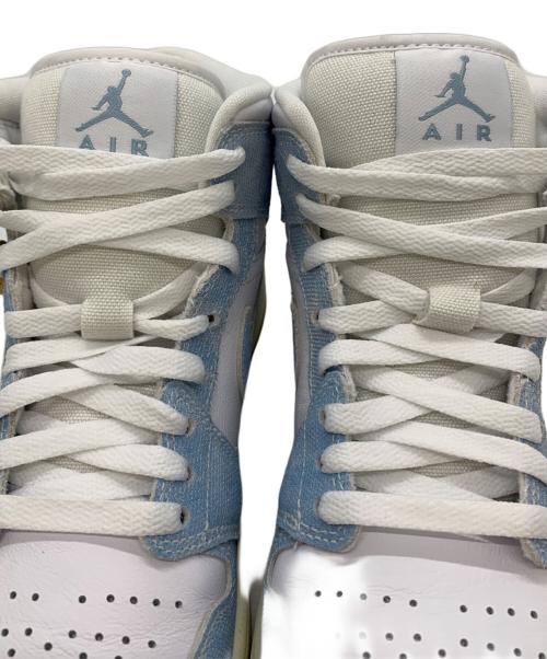NIKE（ナイキ）NIKE (ナイキ) AIR JORDAN 1 MID SE ホワイト×スカイブルー サイズ:25の古着・服飾アイテム