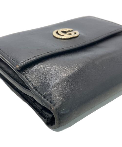 GUCCI（グッチ）GUCCI (グッチ) 3つ折り財布 ブラックの古着・服飾アイテム