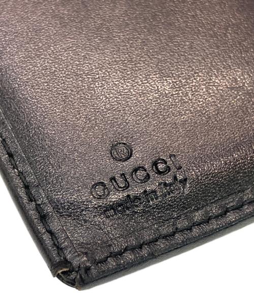 GUCCI（グッチ）GUCCI (グッチ) 3つ折り財布 ブラックの古着・服飾アイテム