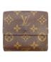 LOUIS VUITTON (ルイ ヴィトン) ポルトフォイユ・エリーズ ブラウン：6000円