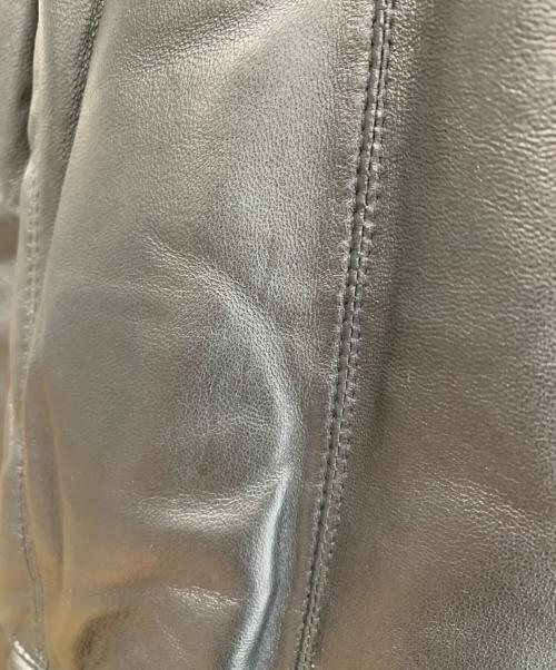 CHRISTIAN MODE（クリスチャン モード）CHRISTIAN MODE (クリスチャン モード) ラムレザーダウンジャケット ブラック サイズ:Ｍの古着・服飾アイテム