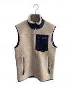 Patagoniaパタゴニア）の古着「クラシクレトロXベスト」｜ネイビー×ベージュ