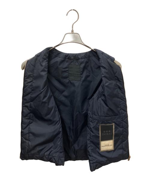 TATRAS（タトラス）TATRAS (タトラス) TATRAS(タトラス)キルティングダウンベスト※ポケットボタン欠品　LTA17S4606 ネイビー サイズ:3の古着・服飾アイテム