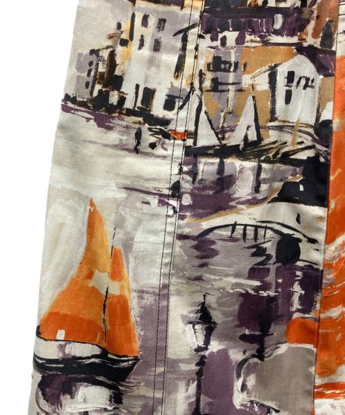 PRADA（プラダ）PRADA (プラダ) ミディスカート オレンジ×パープル サイズ:42の古着・服飾アイテム