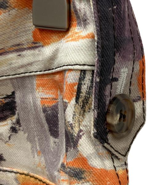 PRADA（プラダ）PRADA (プラダ) ミディスカート オレンジ×パープル サイズ:42の古着・服飾アイテム