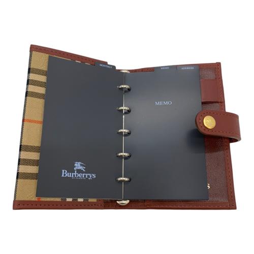BURBERRY（バーバリー）BURBERRY (バーバリー) システム手帳 ベージュ×ブラウンの古着・服飾アイテム