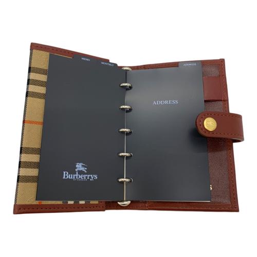 BURBERRY（バーバリー）BURBERRY (バーバリー) システム手帳 ベージュ×ブラウンの古着・服飾アイテム