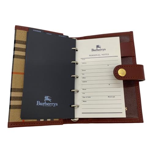 BURBERRY（バーバリー）BURBERRY (バーバリー) システム手帳 ベージュ×ブラウンの古着・服飾アイテム