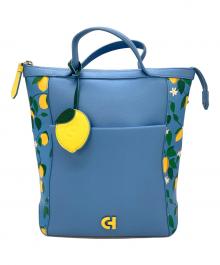 COLE HAAN（コールハーン）の古着「スモールコンバーチブルラックスバックパック」｜スカイブルー