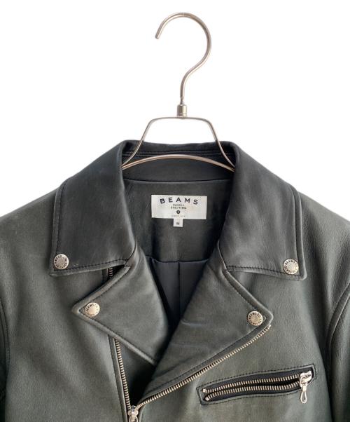 BEAMS（ビームス）BEAMS (ビームス) シングルライダースジャケット ブラック サイズ:Ｍの古着・服飾アイテム
