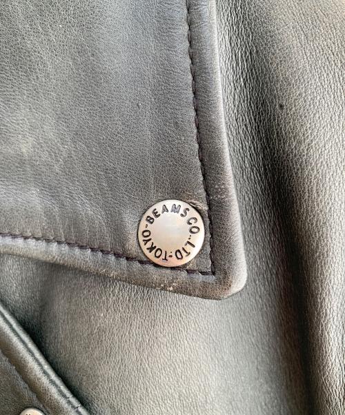 BEAMS（ビームス）BEAMS (ビームス) シングルライダースジャケット ブラック サイズ:Ｍの古着・服飾アイテム