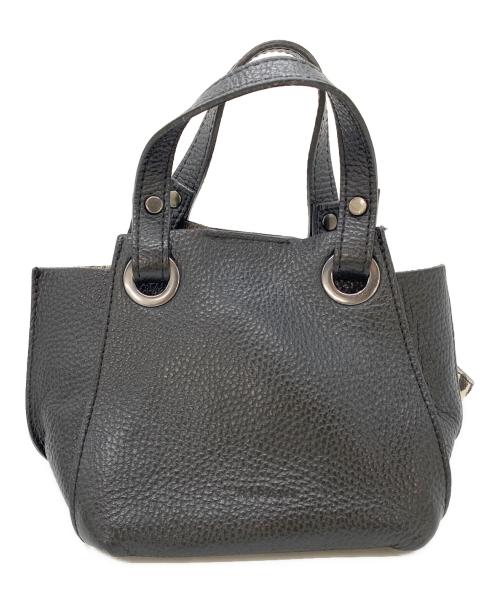 ripani（リパーニ）ripani (リパーニ) レザーショルダーバッグ ブラックの古着・服飾アイテム