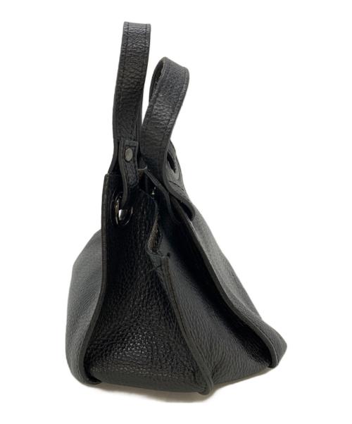 ripani（リパーニ）ripani (リパーニ) レザーショルダーバッグ ブラックの古着・服飾アイテム