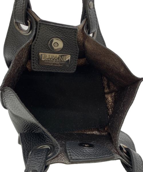 ripani（リパーニ）ripani (リパーニ) レザーショルダーバッグ ブラックの古着・服飾アイテム
