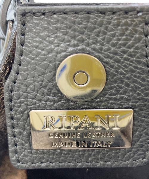 ripani（リパーニ）ripani (リパーニ) レザーショルダーバッグ ブラックの古着・服飾アイテム