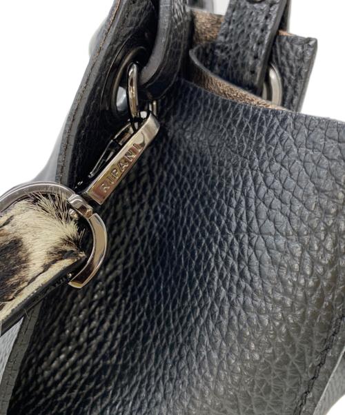 ripani（リパーニ）ripani (リパーニ) レザーショルダーバッグ ブラックの古着・服飾アイテム