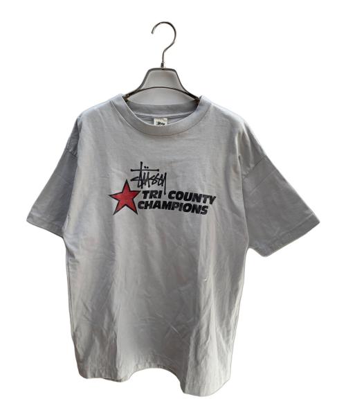 stussy（ステューシー）stussy (ステューシー) 半袖カットソー グレー サイズ:XLの古着・服飾アイテム