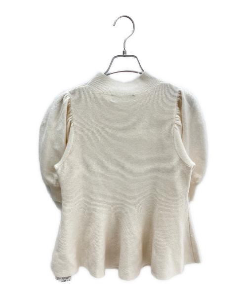 CELFORD（セルフォード）CELFORD (セルフォード) CELFORD(セルフォード)カシミヤペプラムニットプルオーバー アイボリー サイズ:Ｓ 未使用品の古着・服飾アイテム