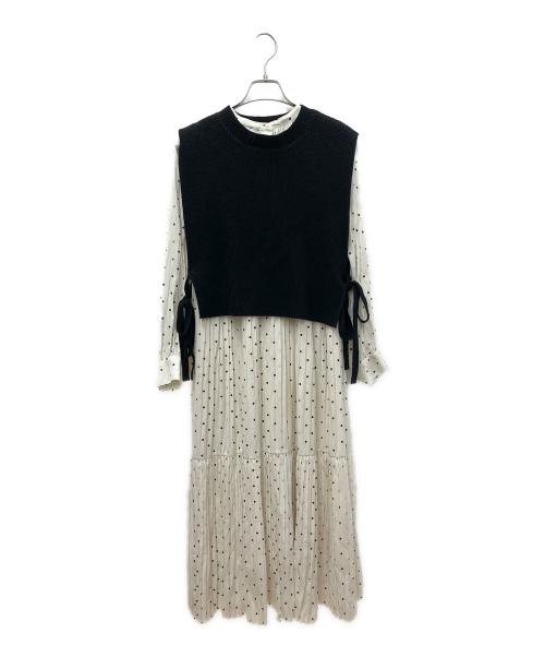 Lily Brown（リリーブラウン）Lily Brown (リリーブラウン) 長袖ワンピース オフホワイト サイズ:Ｓの古着・服飾アイテム