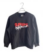 SUPREME×YOHJI YAMAMOTOシュプリーム×ヨウジヤマモト）の古着「クルーネックスウェット」｜ブラック
