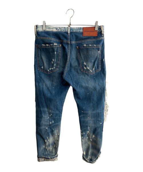 DSQUARED2（ディースクエアード）DSQUARED2 (ディースクエアード) ダメージジーンズ ブルー サイズ:46の古着・服飾アイテム