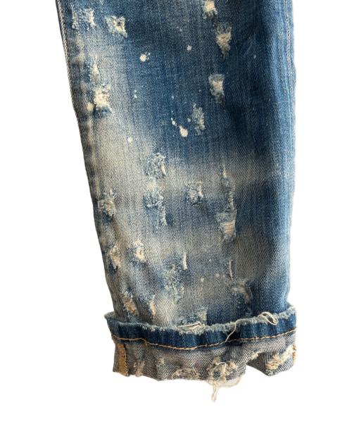 DSQUARED2（ディースクエアード）DSQUARED2 (ディースクエアード) ダメージジーンズ ブルー サイズ:46の古着・服飾アイテム