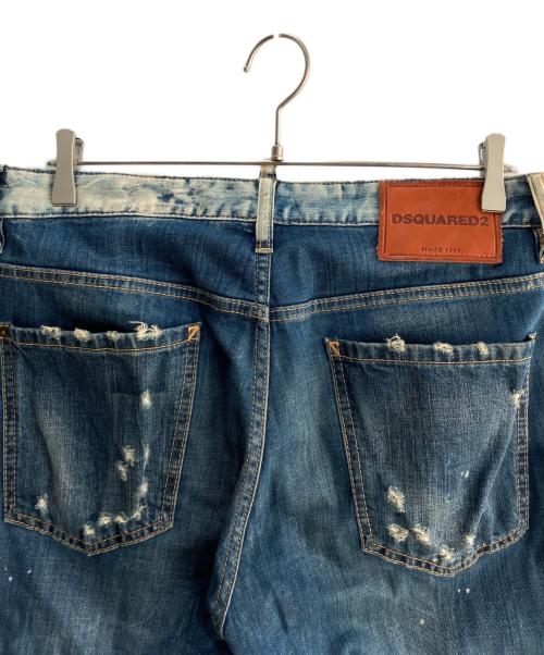 DSQUARED2（ディースクエアード）DSQUARED2 (ディースクエアード) ダメージジーンズ ブルー サイズ:46の古着・服飾アイテム
