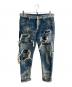 DSQUARED2（ディースクエアード）の古着「ダメージジーンズ」｜ブルー