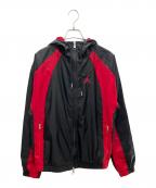 JORDAN BRANDジョーダン ブランド）の古着「JORDAN BRAND(ジョーダン ブランド)WOVEN JACKET BLACK/GYM RED」｜レッド×ブラック